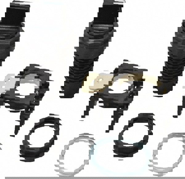 Selector Switch Only: 2 Positions, Maintained (MA), Black Knob